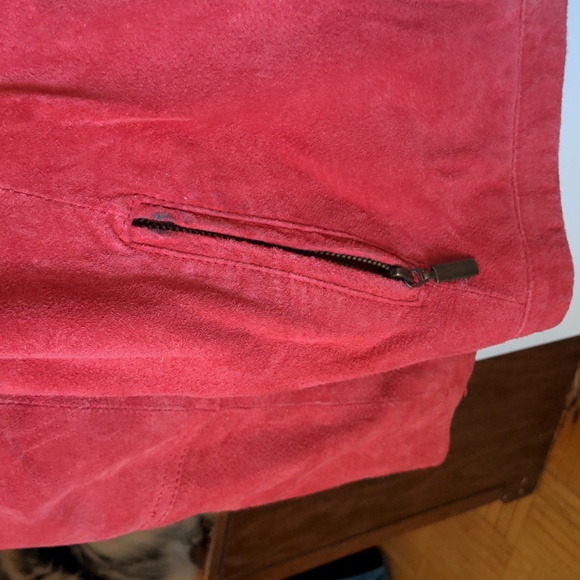 Pink suede coat - Picture 3 of 3